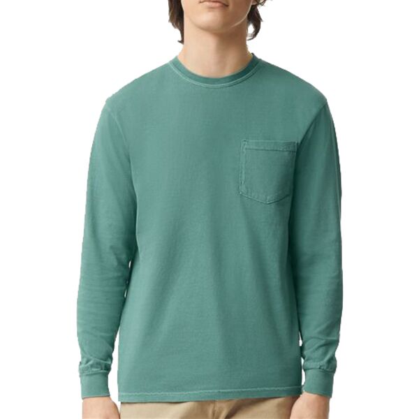 Garment-Dyed Heavyweight Long Sleeve Pocket T-Shirt Thumbnail
